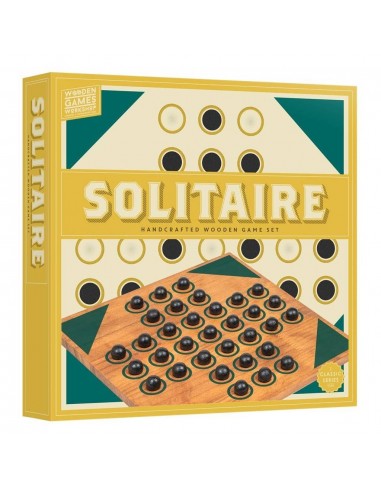 Jeu de solitaire en bois