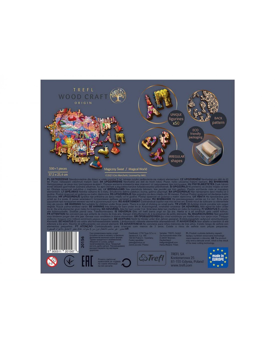 Puzzle en Bois - Magical Chamber Trefl-20146 1000 pièces Puzzles - Déco et  Objets