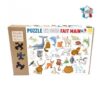 L'alphabet des animaux - Puzzle Michèle Wilson - 12 pièces