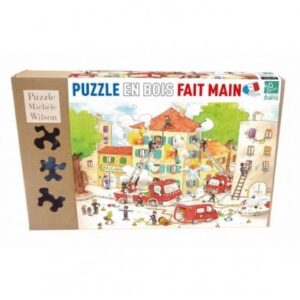 Les pompiers - Puzzle Michèle Wilson - 50 pièces - Fabriqué en France