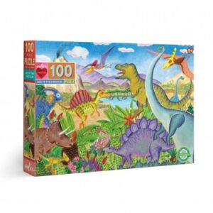 Le temps des dinosaures - Puzzle Eeboo - 100 pièces