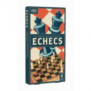 Échecs bois vintage - Professor puzzle - Jeu traditionnel