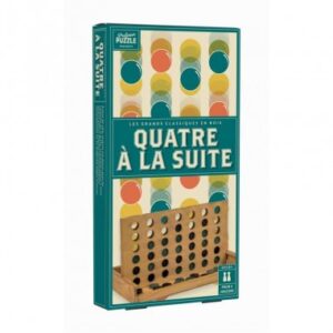 Quatre à la suite bois vintage - Professor puzzle - Jeu traditionnel