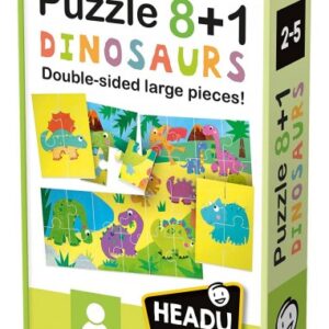 Puzzle 8+1 Dinosaurs - Headu - Puzzle de 32 pièces