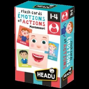 Flashcards émotions et actions Montessori - Headu - Jeu éducatif
