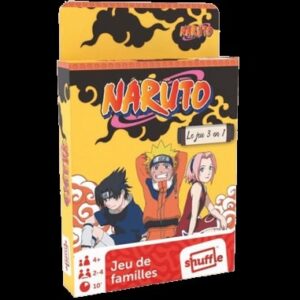 Jeu de familles Naruto - Shuffle - Jeu de cartes 3 en 1