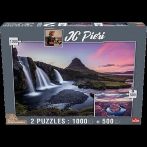 Puzzle JC Pieri - Islande 1000 pcs et États-Unis 500 pcs - Goliath