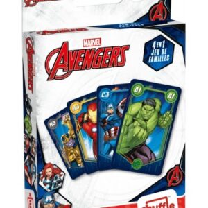 Jeu de cartes 4 en 1 Marvel Avengers - Shuffle - Jeu de familles